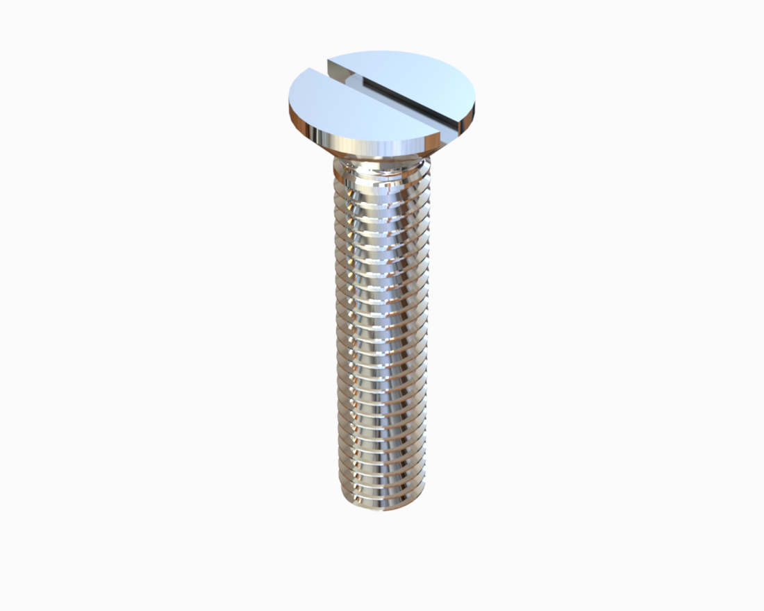 PARAFUSO MÁQUINA CABEÇA CHATA FENDA SIMPLES ROSCA INOX 304 UNC/BSW