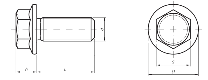PARAFUSO SEXTAVADO FLANGEADO CLASSE 10.9 ROSCA TOTAL MA