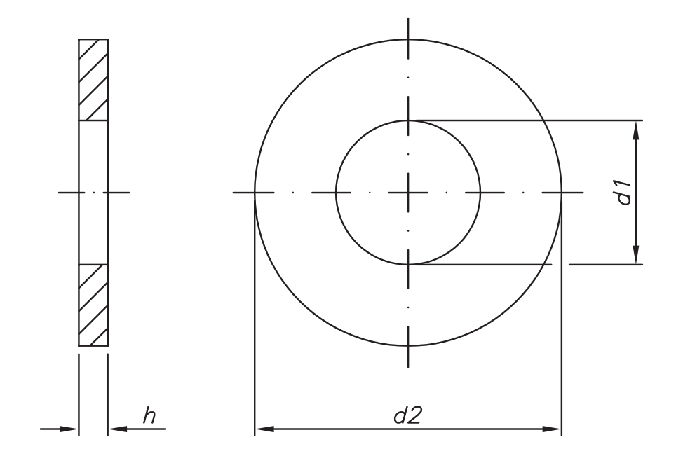 ARRUELA LISA METRICA INOX A2